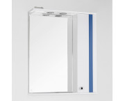 Зеркало-шкаф Style Line Флокс 65/С синее стекло